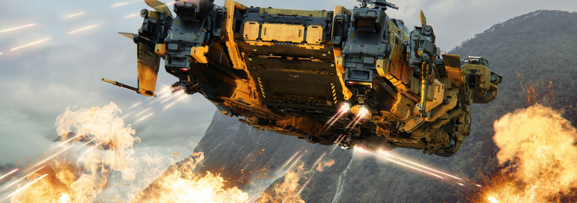 Drake Ironclad Assault — RSI marketing render