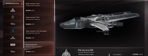 Picture of a ship from RSI